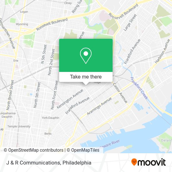 J & R Communications map