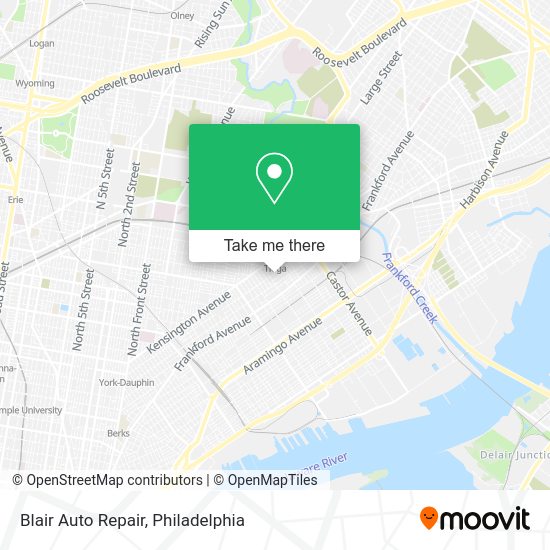 Blair Auto Repair map