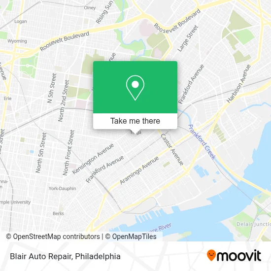 Blair Auto Repair map