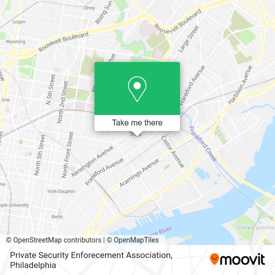 Private Security Enforecement Association map