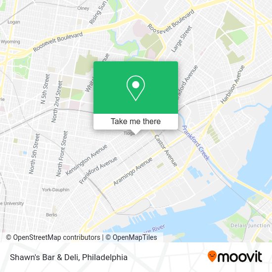 Shawn's Bar & Deli map