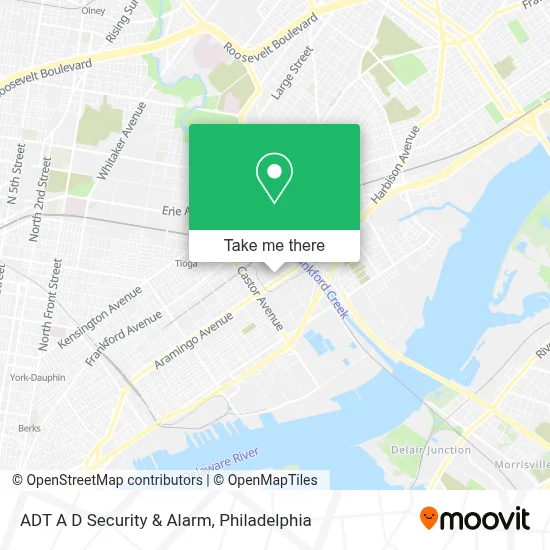 ADT A D Security & Alarm map