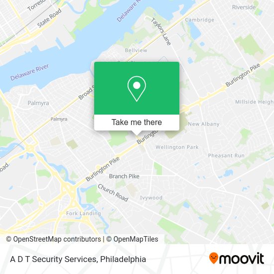 A D T Security Services map