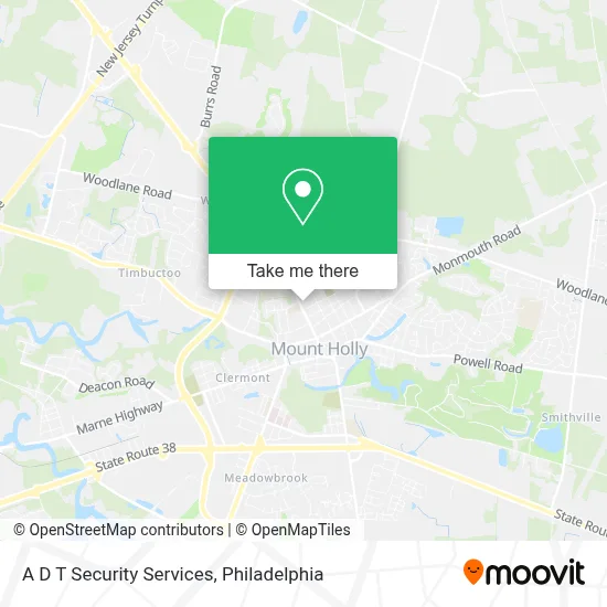 A D T Security Services map