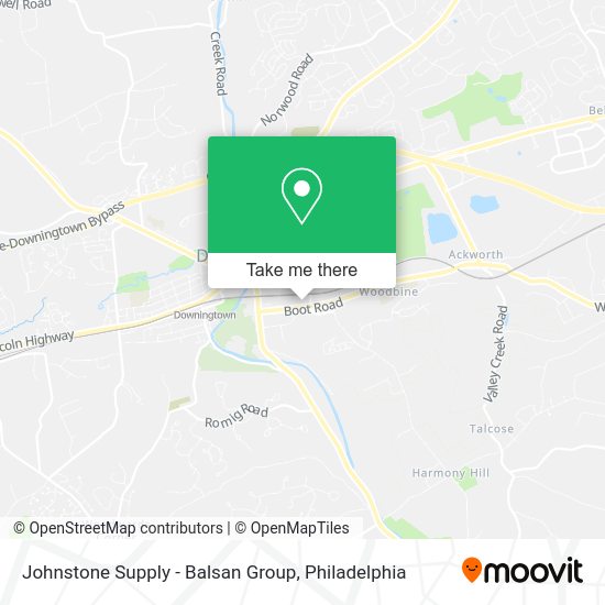 Johnstone Supply - Balsan Group map