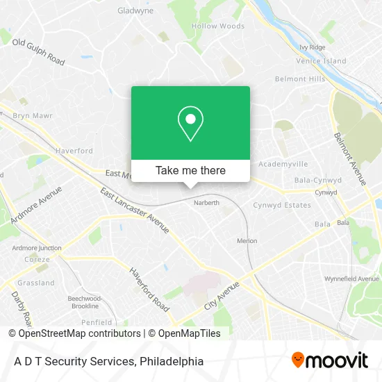 A D T Security Services map