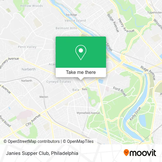 Janies Supper Club map