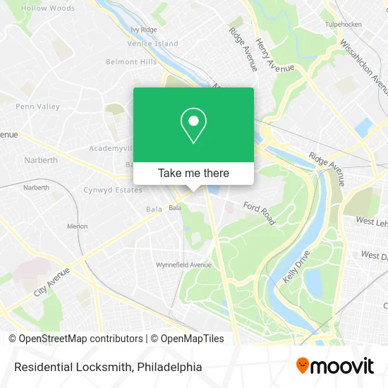Residential Locksmith map