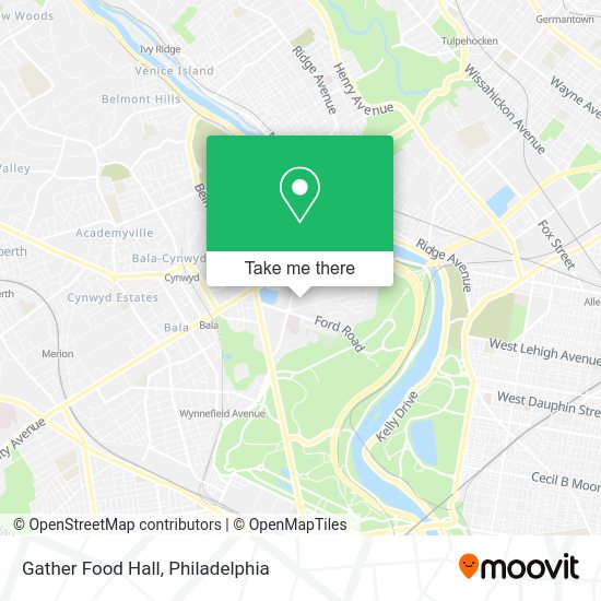 Mapa de Gather Food Hall
