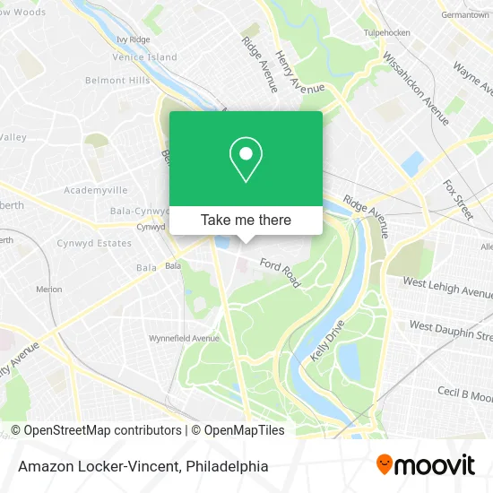 Amazon Locker-Vincent map