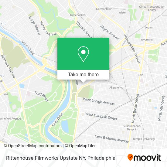 Rittenhouse Filmworks Upstate NY map