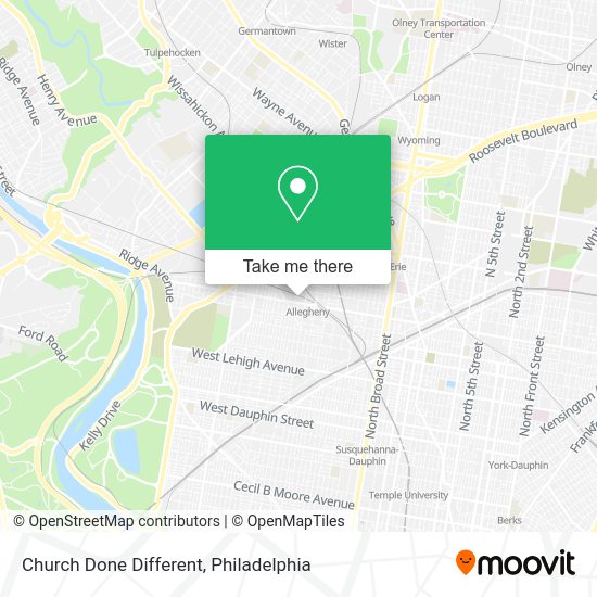Mapa de Church Done Different