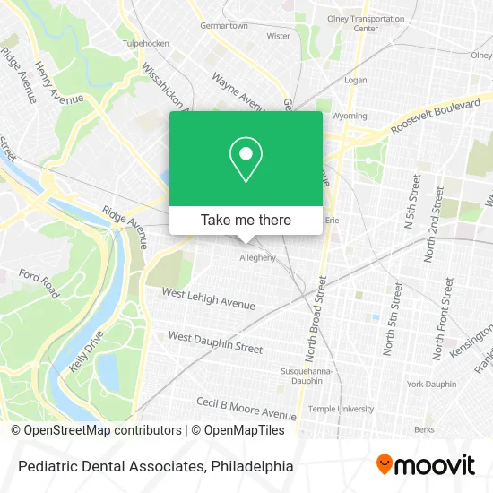 Pediatric Dental Associates map