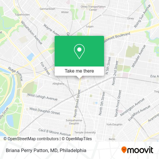 Briana Perry Patton, MD map