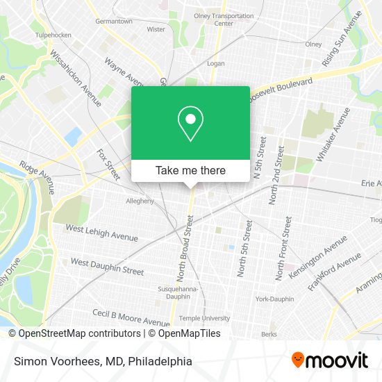 Simon Voorhees, MD map