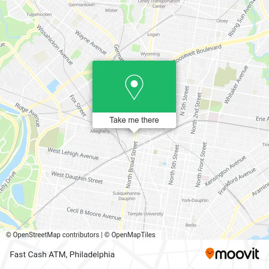 Fast Cash ATM map