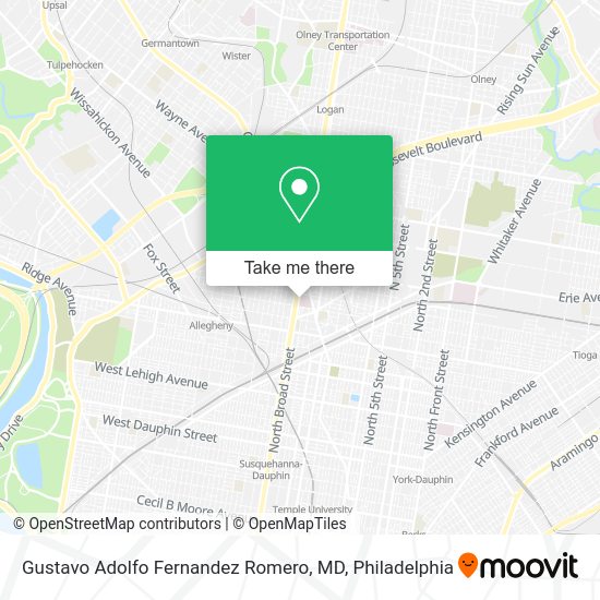 Gustavo Adolfo Fernandez Romero, MD map