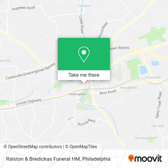 Ralston & Bredickas Funeral HM map