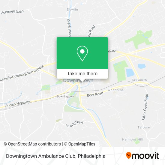 Downingtown Ambulance Club map