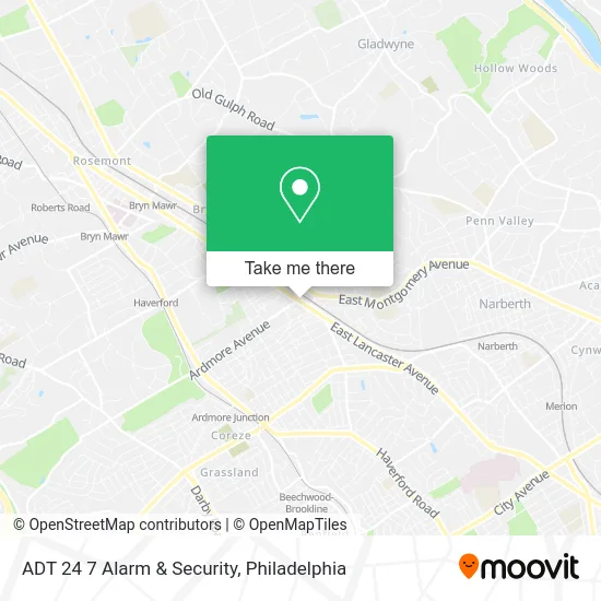 ADT 24 7 Alarm & Security map