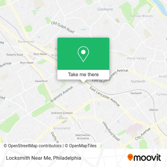 Locksmith Near Me map