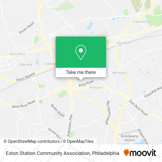 Exton Station Community Association map