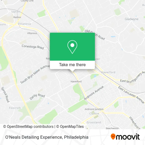 O'Neals Detailing Experience map
