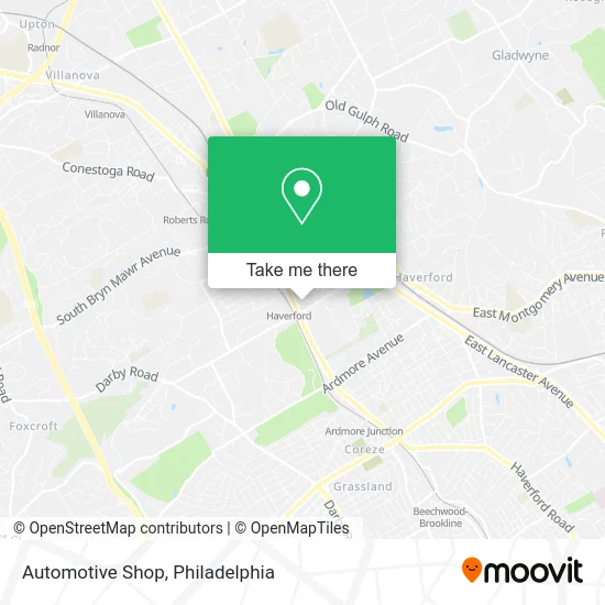 Mapa de Automotive Shop