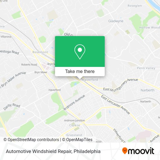 Mapa de Automotive Windshield Repair