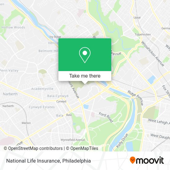 Mapa de National Life Insurance