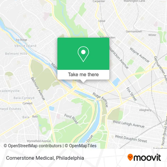 Cornerstone Medical map