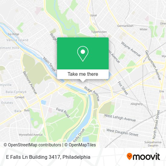 E Falls Ln Building 3417 map