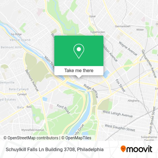 Schuylkill Falls Ln Building 3708 map