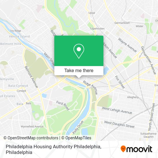 Mapa de Philadelphia Housing Authority Philadelphia