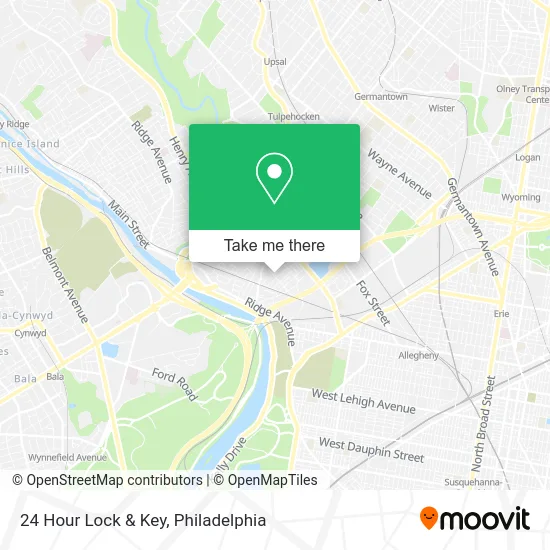 24 Hour Lock & Key map