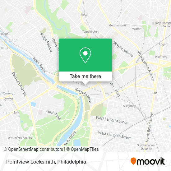Pointview Locksmith map