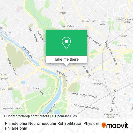 Mapa de Philadelphia Neuromuscular Rehabilitation Physical