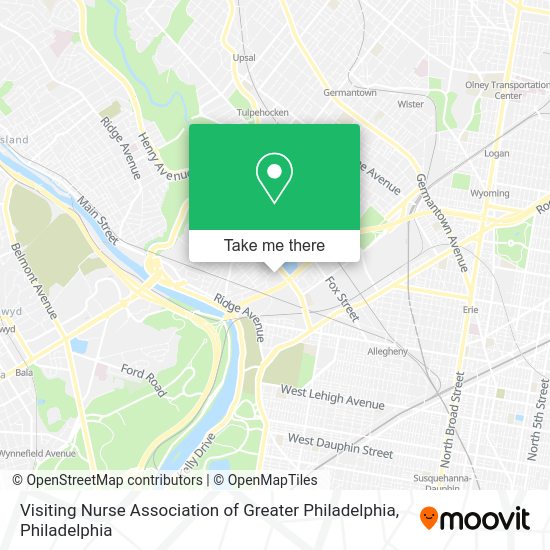 Mapa de Visiting Nurse Association of Greater Philadelphia