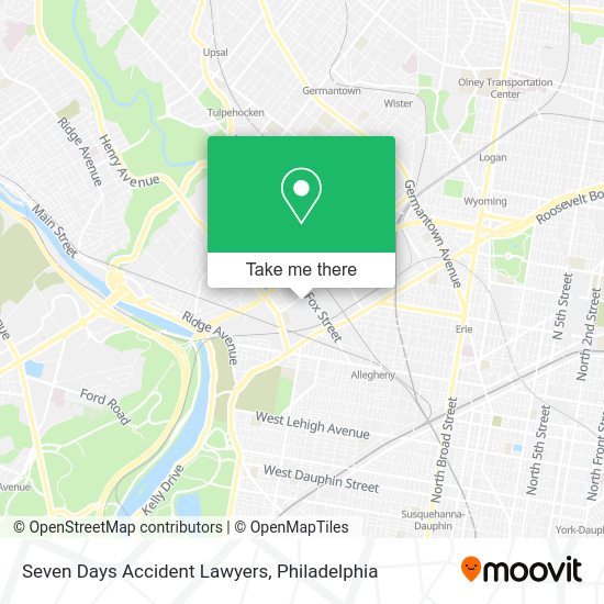Mapa de Seven Days Accident Lawyers