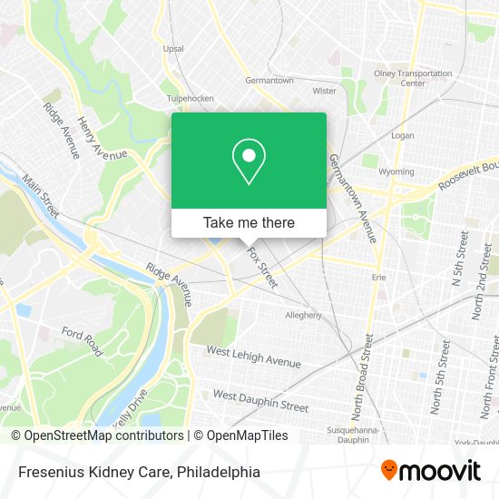 Fresenius Kidney Care map