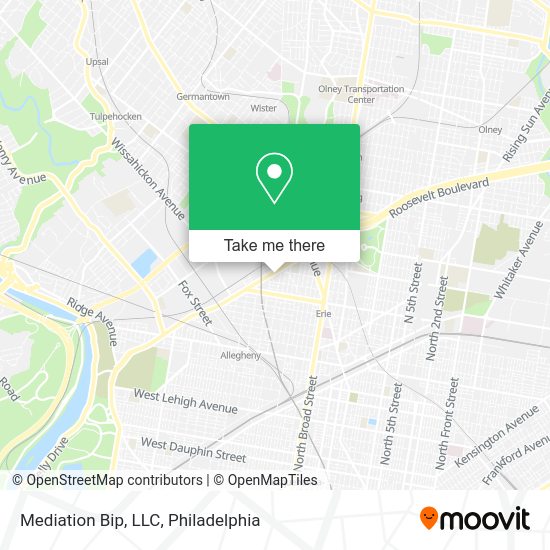Mapa de Mediation Bip, LLC