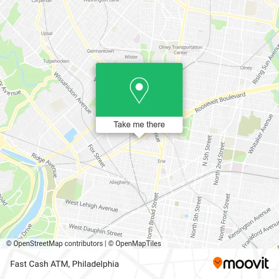 Fast Cash ATM map