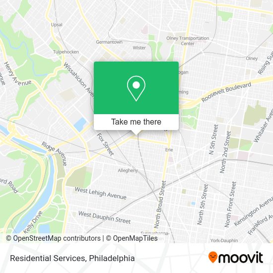 Residential Services map