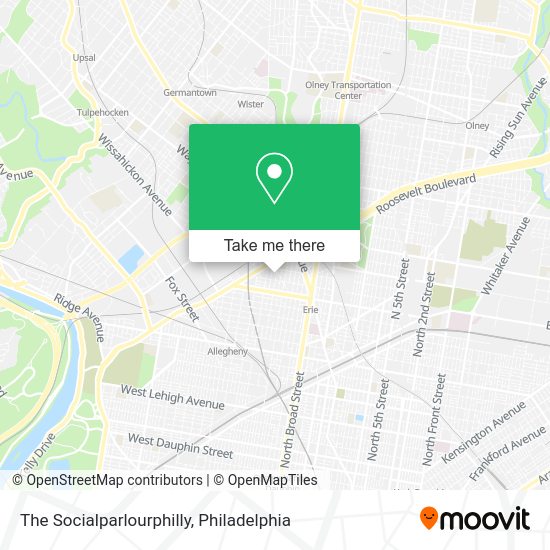 The Socialparlourphilly map