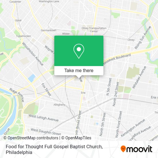 Food for Thought Full Gospel Baptist Church map