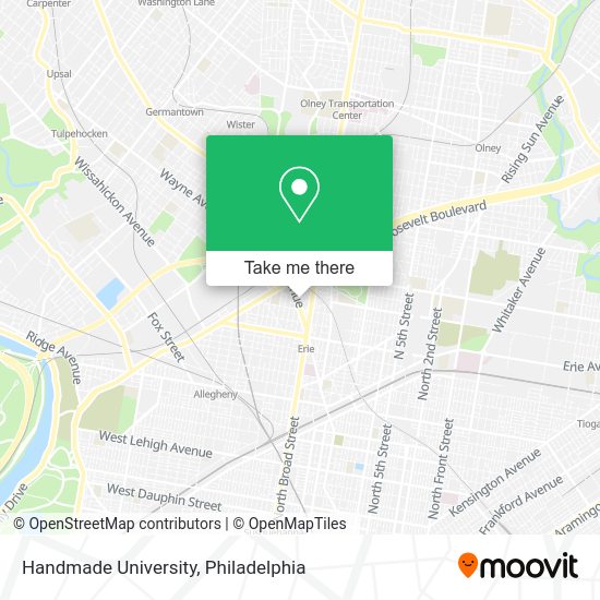 Handmade University map