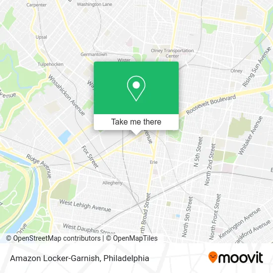 Amazon Locker-Garnish map