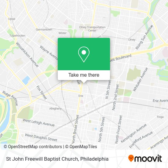 St John Freewill Baptist Church map