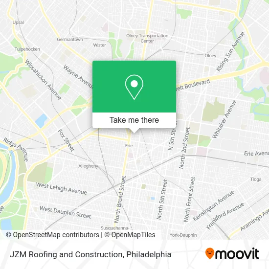 JZM Roofing and Construction map