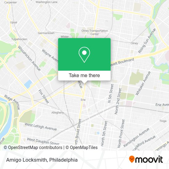 Amigo Locksmith map